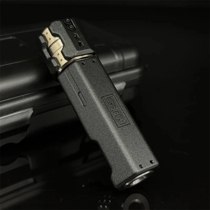 特注品 4枚羽 チタン製 ハンドスピナー EDC 展開式ハンドスピナー 黒金 高精度 4分超え 高回転 ケース付 EDC
