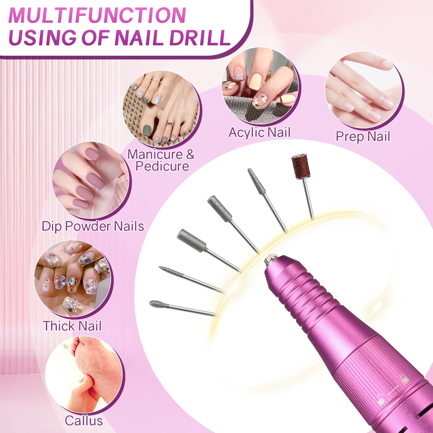 40000RPM Nail Drill Machine Professional Drill for Nail
