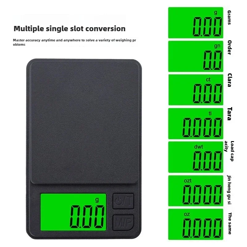 Precision Pocket Scale 1000g X 0.01g-Digital Gram Food Jewelry Ounces/Grains Scale With Backlit LCD-Mini For Travel portable scale digital scale pocket scale jewelry scale weighing tools