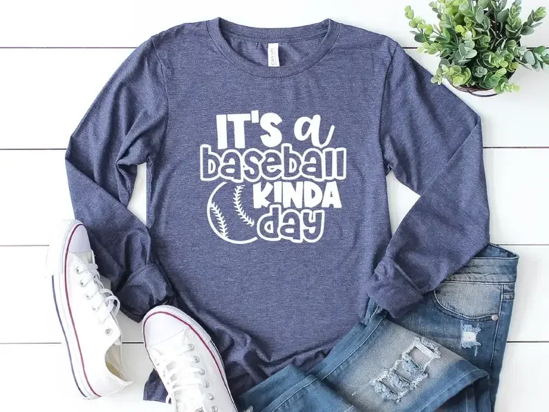 Medium Stretch Softball Shirt, Baseball Hoodie for All Seasons