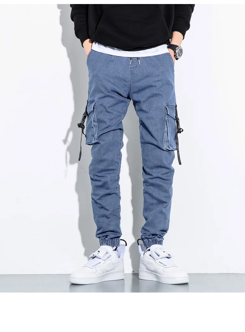 

Tooling Streetwear Multi-Pocket Harem Hip-Hop Streamers Casual Sports Jogging Pants Large Size Men's Pan