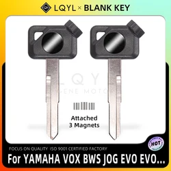 LQYL Blank Key Motorcycle Replace Uncut Keys For YAMAHA Magnet Anti-theft Lock VOX BWS JOG EVO ZR 50 100 125 4V VOX50 VINO EVO 2