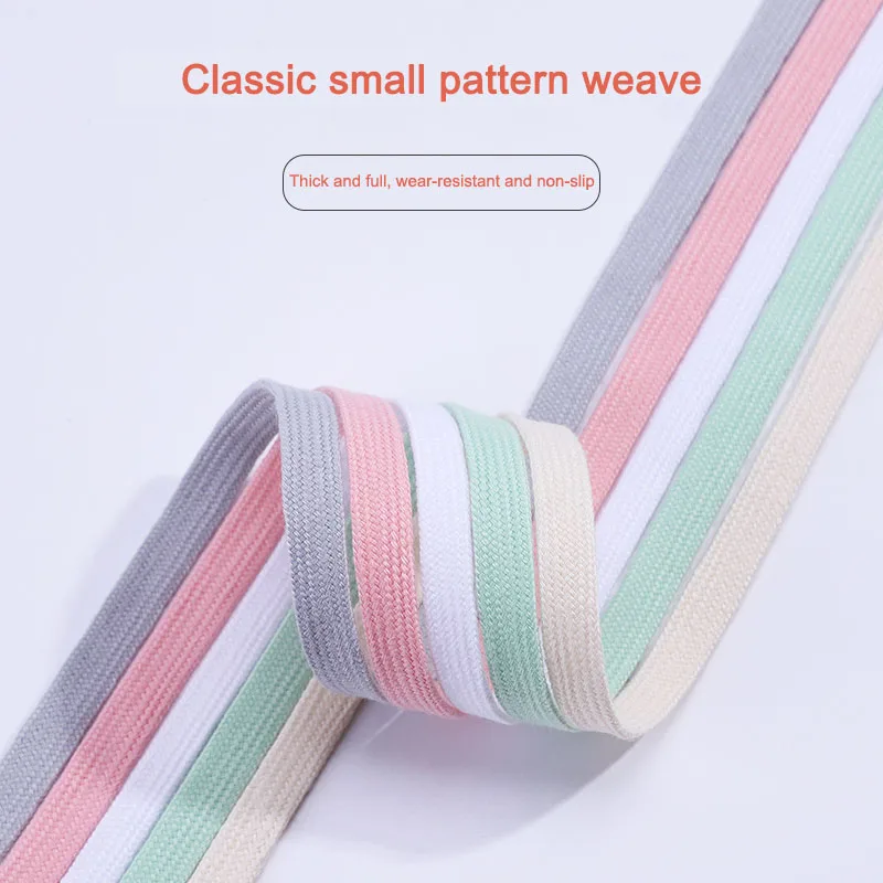 Cotton Shoelaces Flats Sneakers Tennis Shoelace 1CM Width 80/100/120/140/160CM Laces Shoes Accesories shoe laces shoe accessories shoelaces without ties