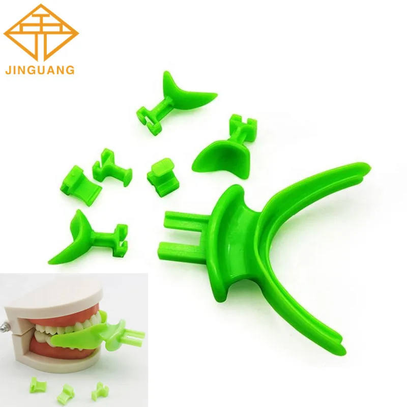 

5sets Dental Centric Tray BPS Edentulous Jaw Impression Trays Occlusal Record Articulator Face Bow Implantology Green Set