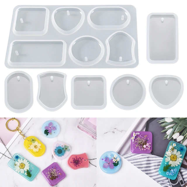 Pendant Making Set Epoxy Resin  Silicone Molds Making Keychain - 1/6/10pcs  Keychain - Aliexpress