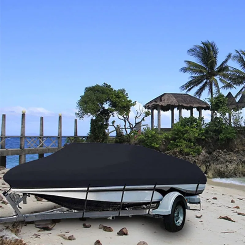 600D Oxford Cloth Boat Cover Factory-Produced Waterproof Sunscreen Canopy PVC Material Rain Cover for Boats