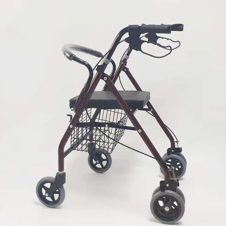 Walker Rollator Borgogna Anziani Disabili Walker Anziani Shopping Passeggino