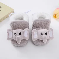 Babies' Snow Boots Cotton-padded Shoes  Toddler Soft-soled Shoes Boys Girls Plush Cartoon Decoration Patchwork Non-skid Shoes 1