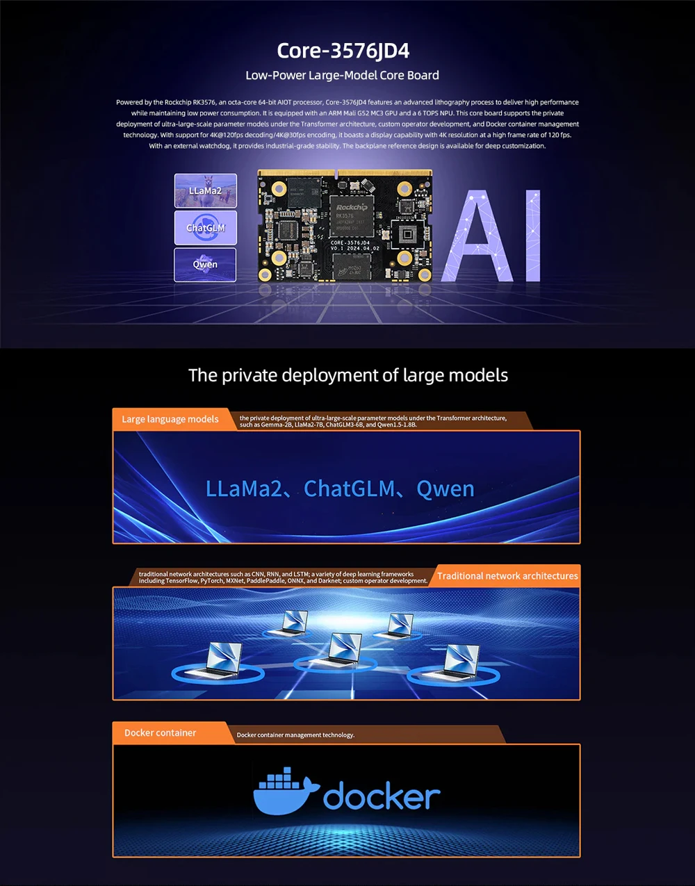 AIO-3576JD4 Large Model With Low Power Consumption AIOT Mainboard Rockchip RK357