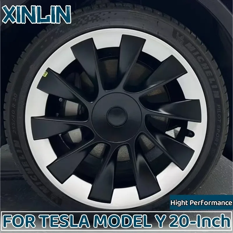 

Колпачки для ступицы колеса Tesla Model Y, 4 шт., 20 дюймов, высокопроизводительные колпачки для ступицы колеса, сменные кольца для полноразмерных ободов, аксессуары 2023