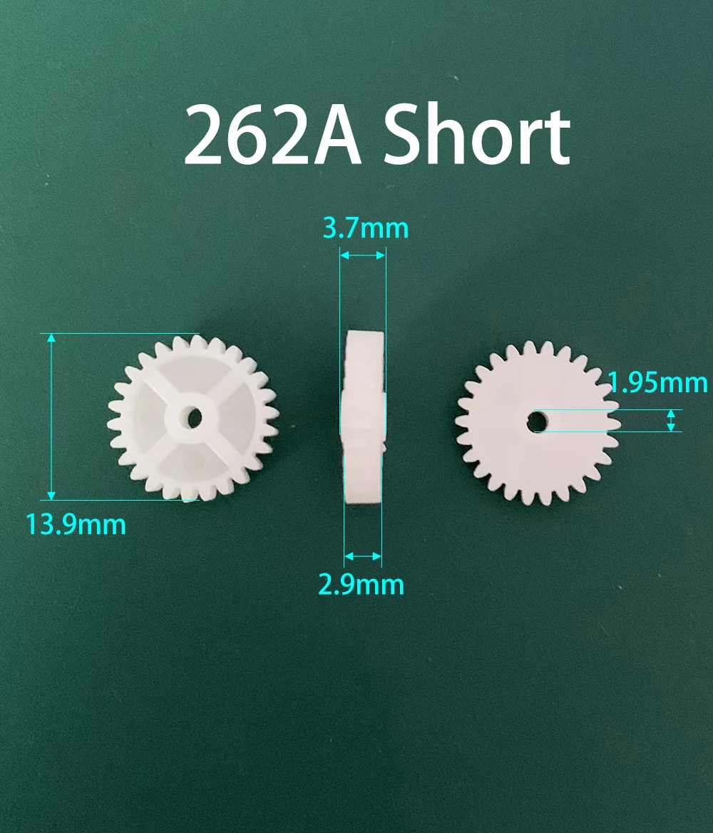 262A 262A Short 262.5A 262.5A Thick 263A 0.5M Gear Modulus 0.5 26 Tooth Plastic Gear Disc Motor Fitting Toy Accessories 10pcs