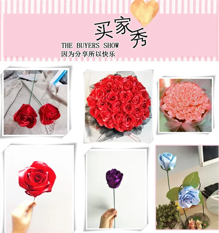 Description Picture 6 of item25Yards/Roll 50mm Ribbons for DIY Bow Crafts Polyester Satin Ribbons Christmas Home Decor Accessories Tape Wedding Gift Wrapping