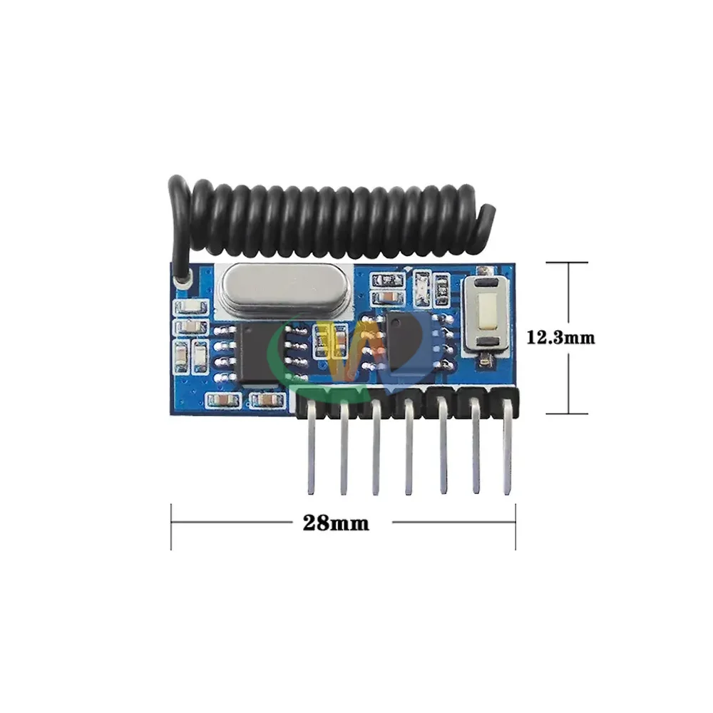Enhanced 433MHz RF Receiver Module with 4-Channel Output for Wireless Remote Controls