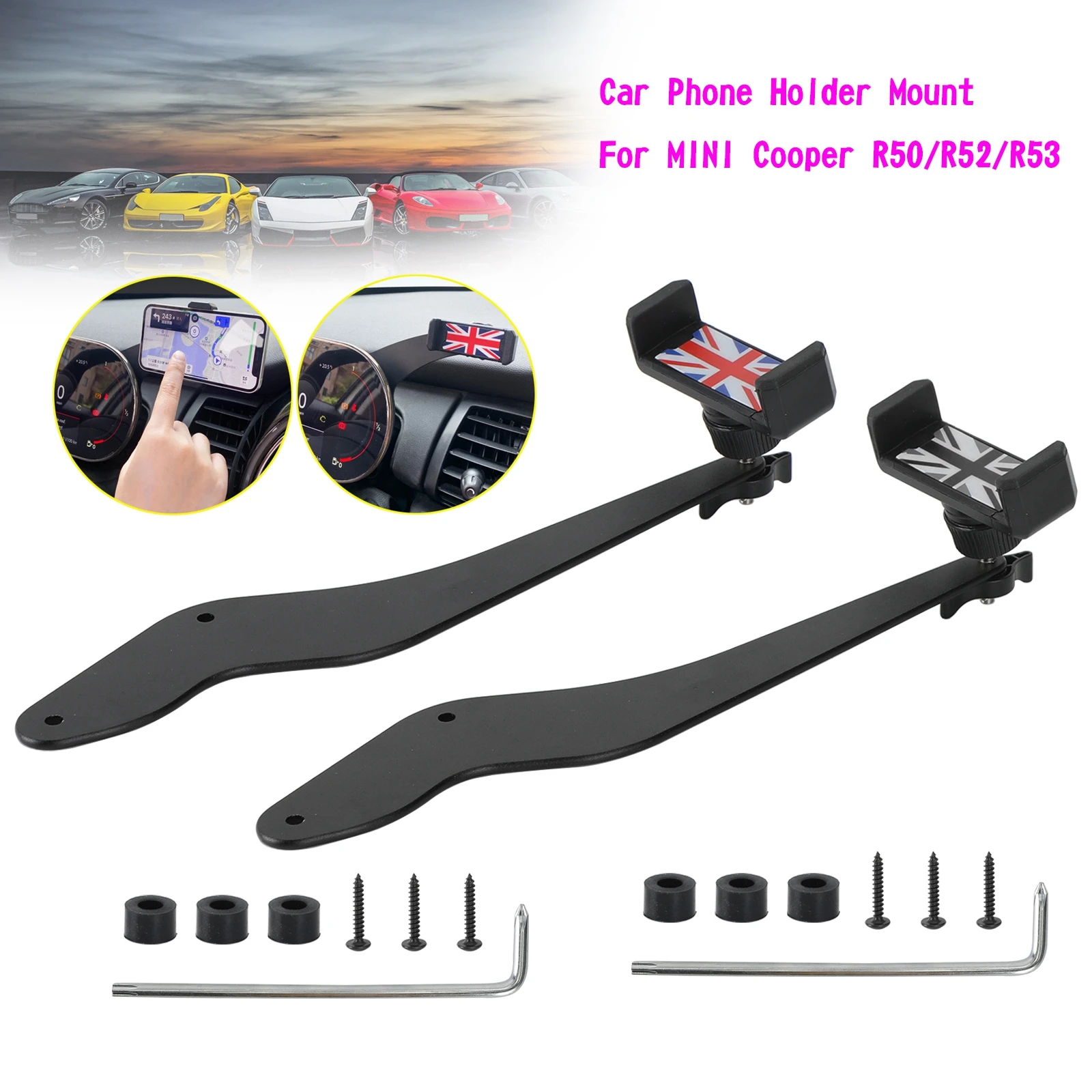 Car Phone Holder Mount For Mini Cooper R50 R52 R53 Car