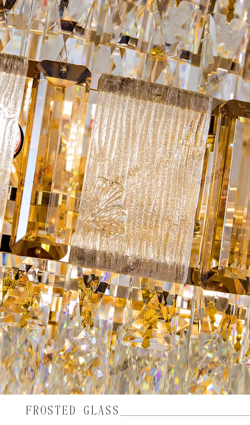 Chandelier Crystal Luxury Large Gold Nordic Home Decoration Led High-end Hanging Lamp Cristal Lustres for Staircase Villa Duplex