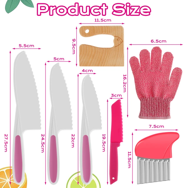 Ensemble de couteaux de cuisine en plastique réutilisables pour enfants,  couteau à fruits sûr pour tout-petits, jouet sûr pour couper les fruits  froissés, cuisine opaque - AliExpress