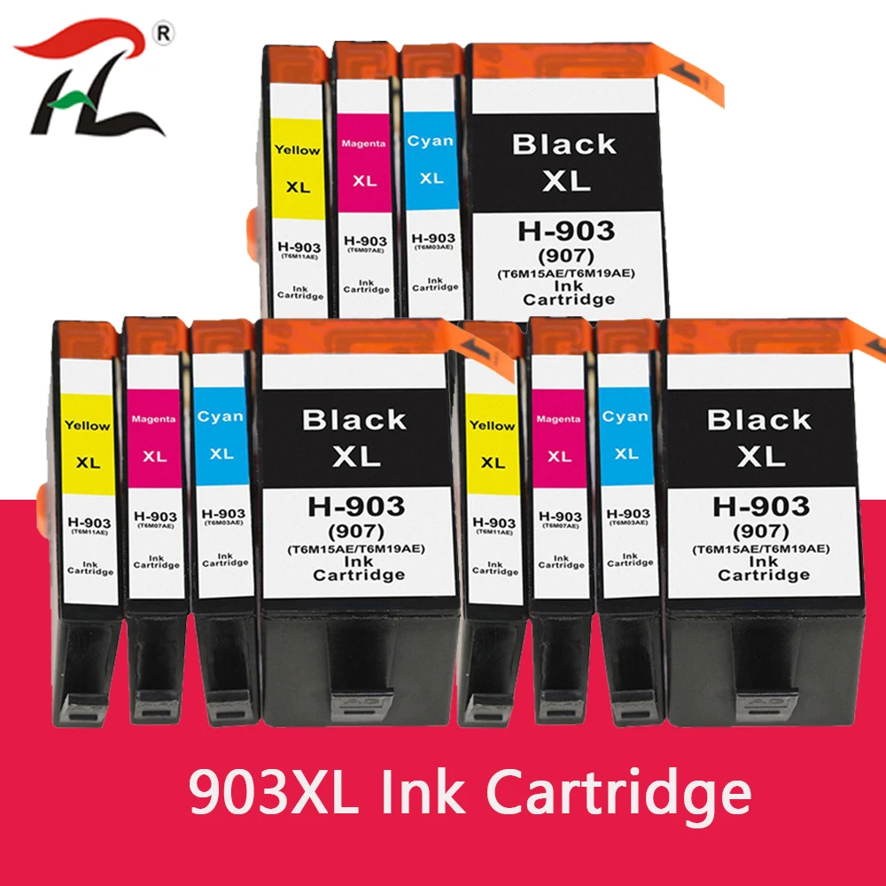 Compatibile Per Cartuccia D'Inchiostro Hp 903 907 903Xl 907Xl Hp903Xl Hp907Xl Officejet 6950 6960 6961 6963 6964 6965 6970 6975 Stampante