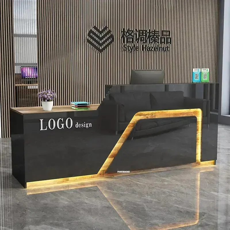 Commercial Bar Cash Register Modern Commercial Company Reception Desks Office Furniture Simple Beauty Salon Reception Desk N
