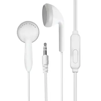 Auricolari intrauricolari diritti da 3,5 mm per cuffie cablate Android con jack per microfono per cuffie per telefoni cellulari intelligenti Volume regolabile