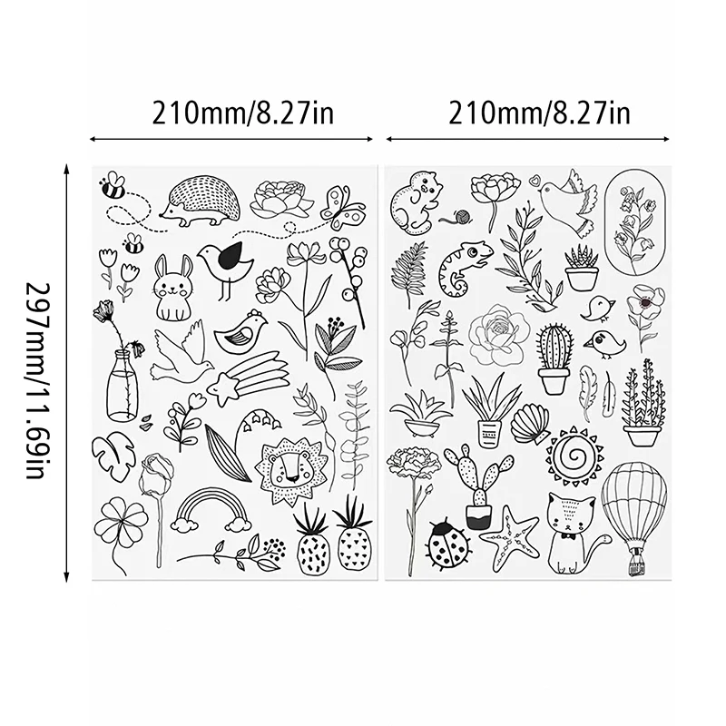 Embroidery Stabilizer 2pcs Water Soluble Stabilizer Embroidery Stick And Stitch Embroidery Paper Tear Away Stabilizers With Flower Patterns
