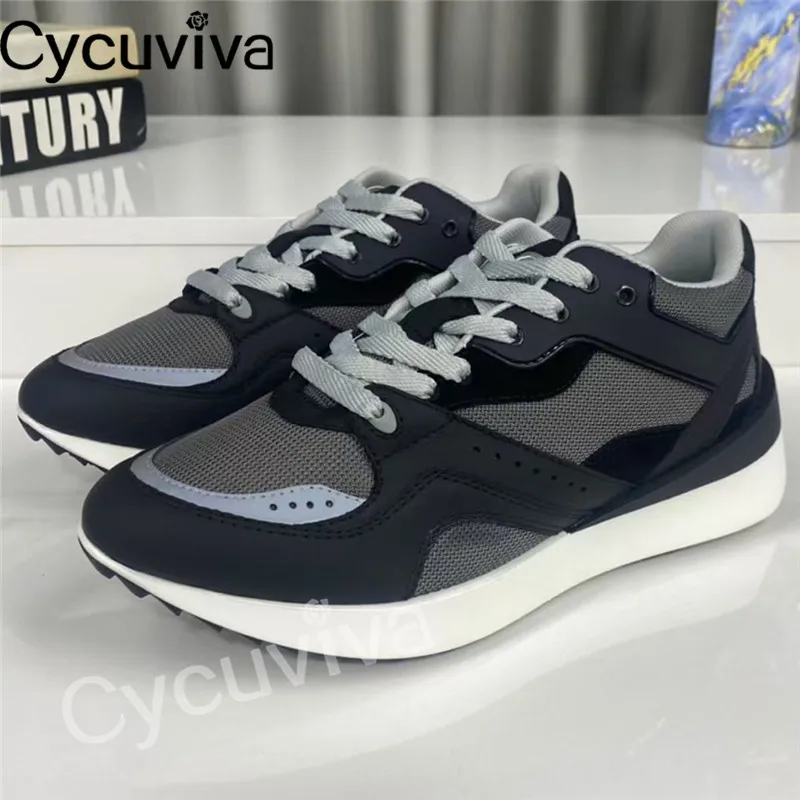 

Designer Platform Sneakers Men Thick Sole Patchwork Mules Casual Flat Shoes Women Air Mesh Lace Up Runners Brand Shoes Men 2022
