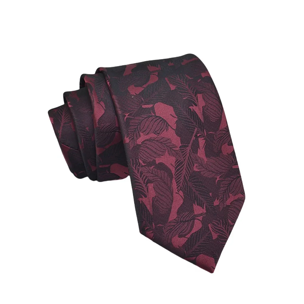 Mens Jacquard Tie - Floral Dot Necktie for Weddings  Daily Wear