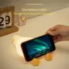 Benson Lying Flat Duck Night Light, LED Squishy Duck Lamp, Cute Light Up Duck, Silicone Dimmable Nursery Nightlight, 4