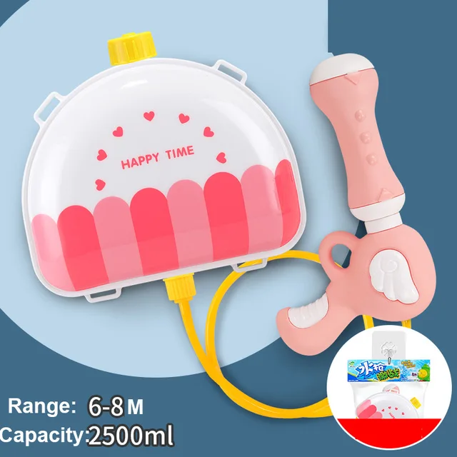 Children Animal Backpack Water Toy Pull-Out Beach Play Water Spray Dog Outdoor Beach Toys Kids Summer Drifting Water Pistol Toy 5