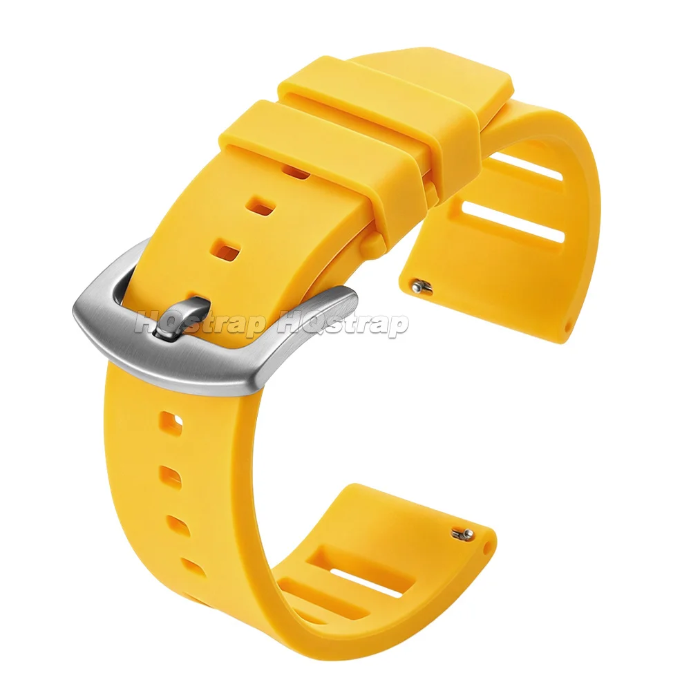 Waterproof Sport Silicone Watch Strap - Quick Release Soft Bracelet Replacement