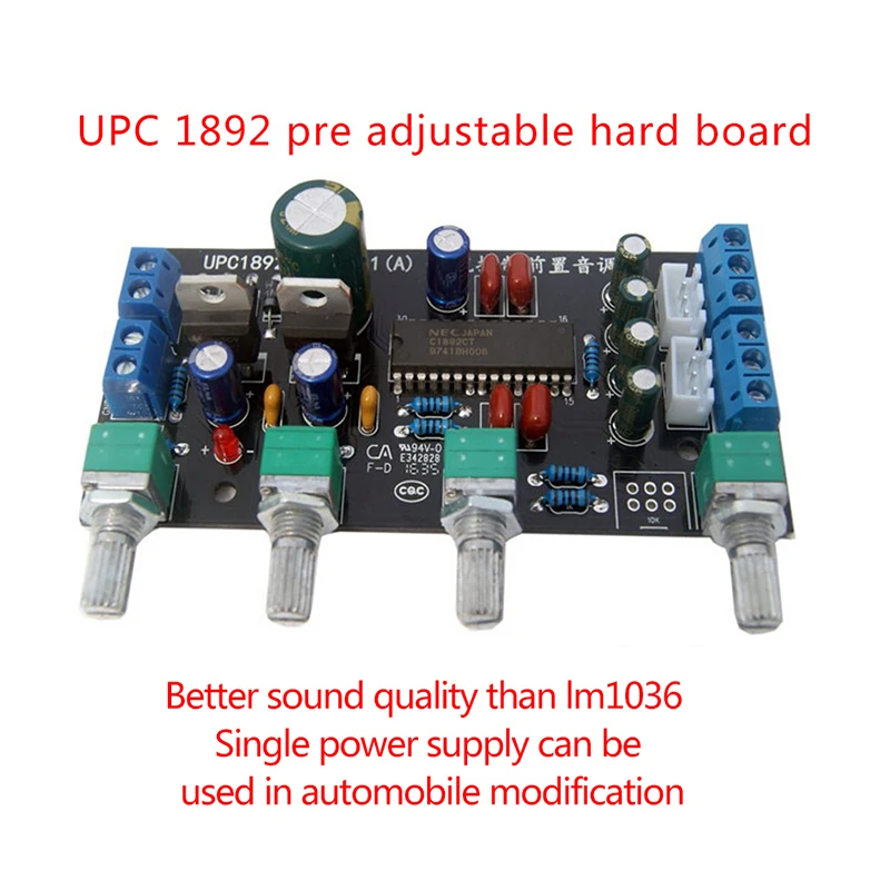 1PC UPC1892 Preamplifier Tone Control Board Kits Speaker Amplifiers DIY