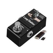 

Vivlex LN-332AS Guitar Mini Loop Station SD Card Pedal Looper Effect Pedals With 10 Min Recording Unlimited 3 Modes