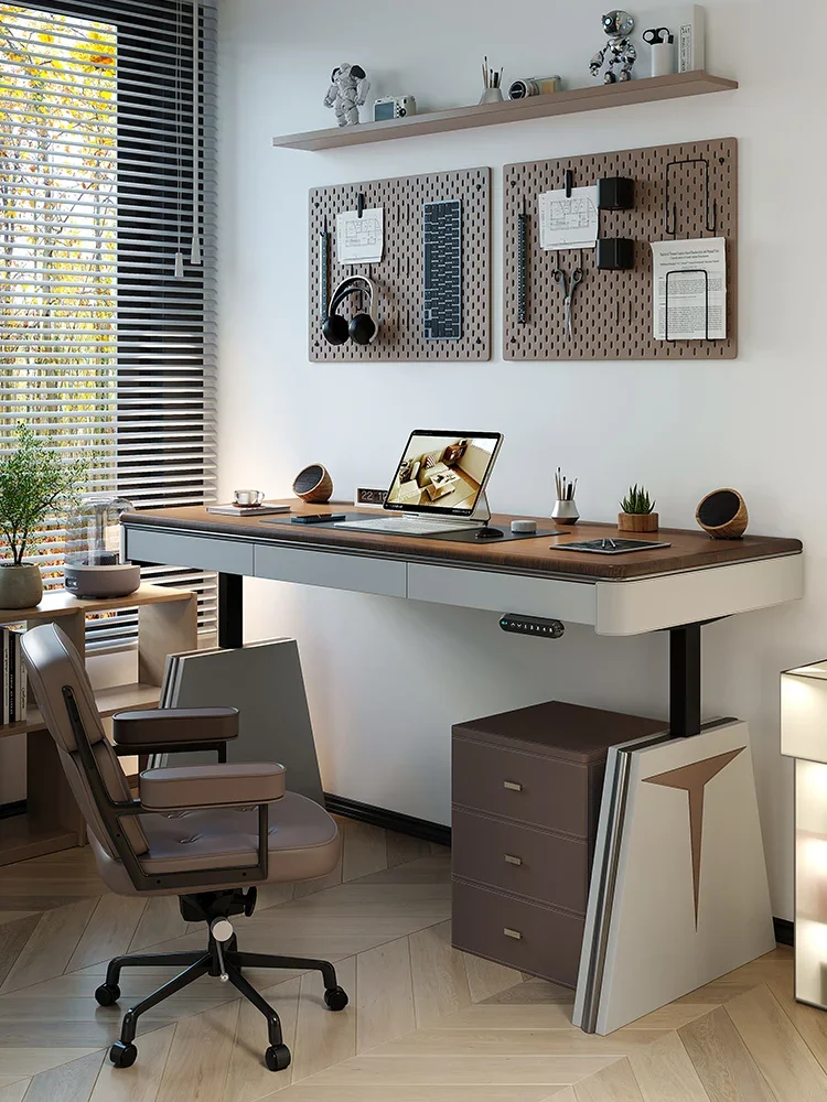 コンピューター,無垢材,デザイナー用の革製電動サドル - AliExpress