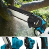8 Inch Brushless Chain Saw Cordless Electric Saw Woodworking Handheld Pruning Chainsaw Garden Power Tools For Makita 18V Battery 3