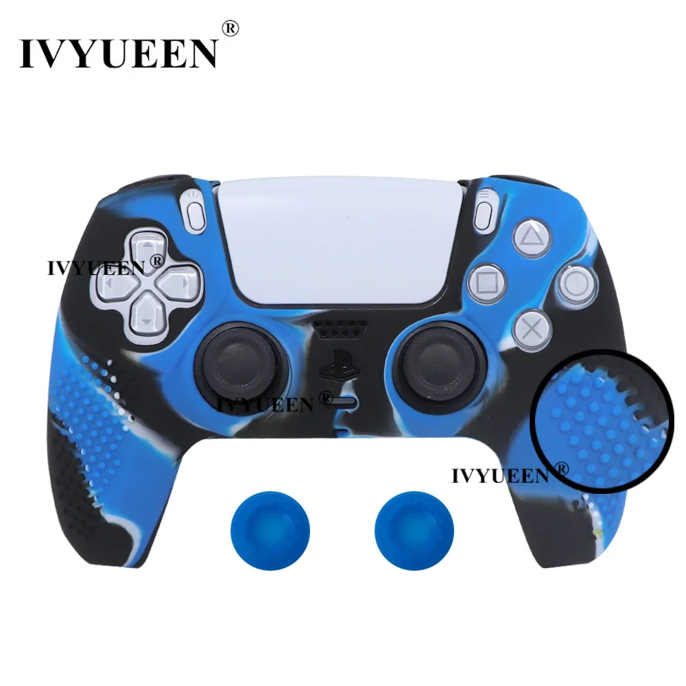 Studded Anti-Slip Protective Silicone Controller Skin with Thumb Grips