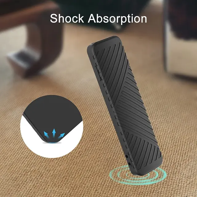 Szilikon Távoli Bőr Az Apple Tv Siri Tokhoz Remote (2. Generációs) 2021 Védő Burkolat Csuklópántokkal - Image 3