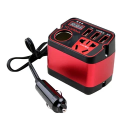 Compact & Stylish Travel - Friendly Power Inverter with Built - in Protection (Red)