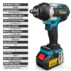 Cordless Impact Wrench High Torque Brushless Electric Wrench 1/2Inch Rechargeable Car Repair for Makita 18V Battery Power Tools 4