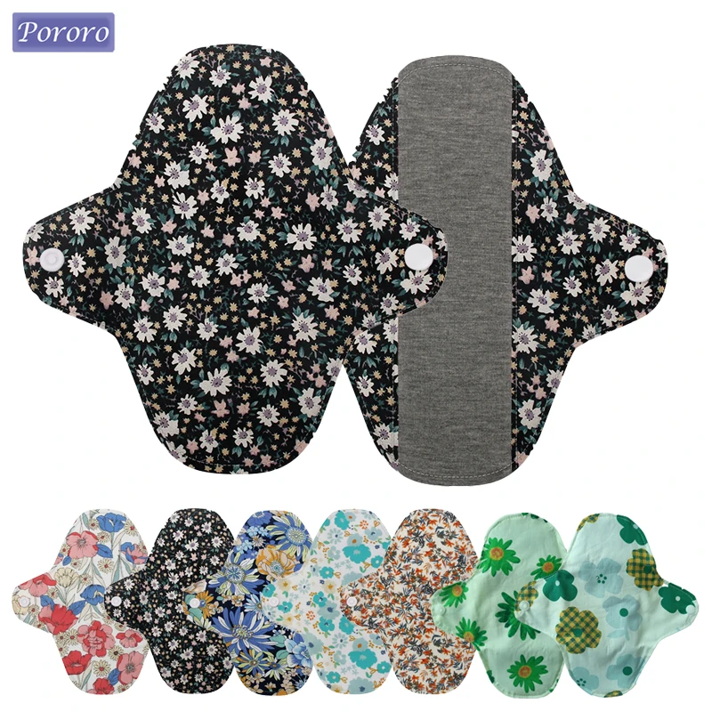 18*18cm Washable Menstrual Pad Set Small Fleece Graphene Menstrual Pads Waterproof Sanitary Pads Reusable Daily Gaskets Female