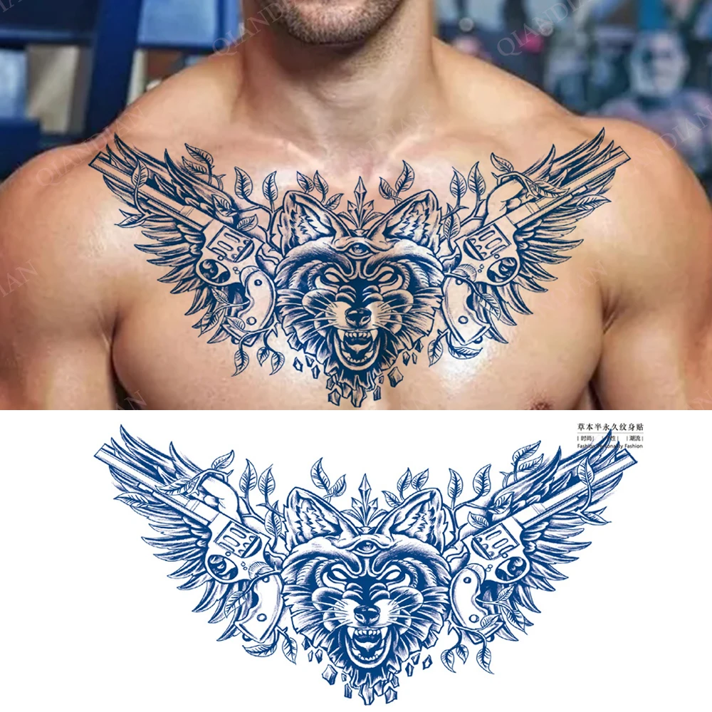 Cyber Tribal Tattoo Peito: A Escolha Definitiva para Quem Busca Tatuagem  Temporária com Identidade Digital e Estilo Urbano, image size:1000x1000