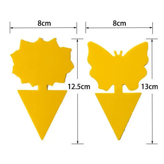 20Db Ragacsos Csapdák Otthoni Üvegházhatású Ragadós Tábla Többszörös Repülő Rovarok Fogás Vezérlő Matrica Pot Rovar Kártevőirtó Ragasztó - Image 5