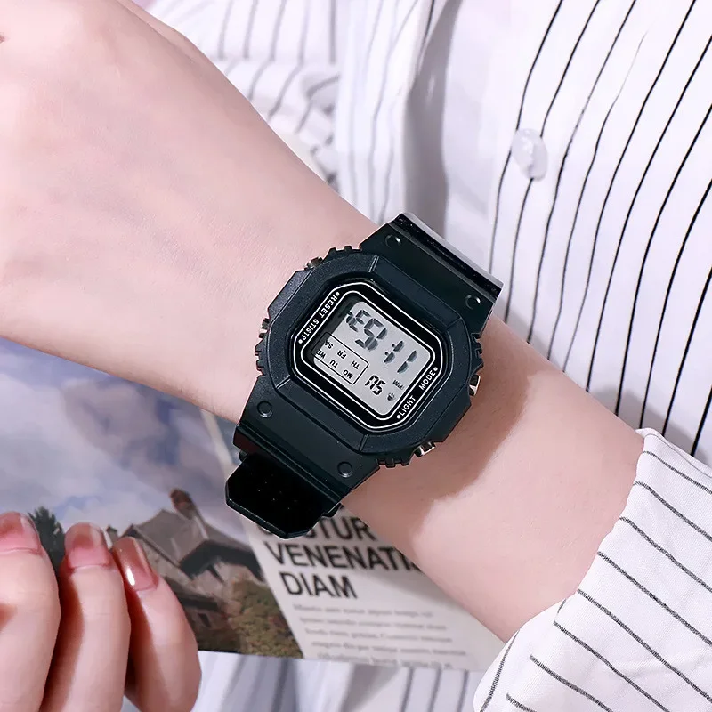 YIKAZE Silicone Jelly Women Watches Waterproof Sport Watch For Women Men Reloj Digital Mujer Relogio Feminino Ladies Clock 2