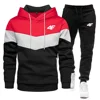 2-Piece Fleece Tracksuit for Men, Thick Hoodies and Pants, Warm Sportswear Suit, Hip Hop Trend Clothing, Winter and Fall 3