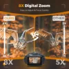 Night Vision Binoculars 4K Infrared 5000mAH Rechargeable 8X Digital Zoom 600 Meters Darkness Goggles for Hunting & Surveillance 3
