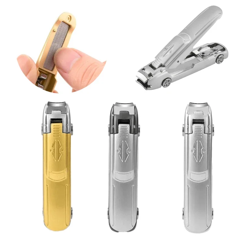 

Car-shaped Cutter Thick Fingernail No Nail Scissors Stainless Clippers Newest Toenail Care Manicure Steel Tools Hard Splash