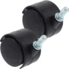 2 Pcs Clothes Drying Rack Pulley Cart Casters Replacement Wheels Home Furniture for Outdoor 5