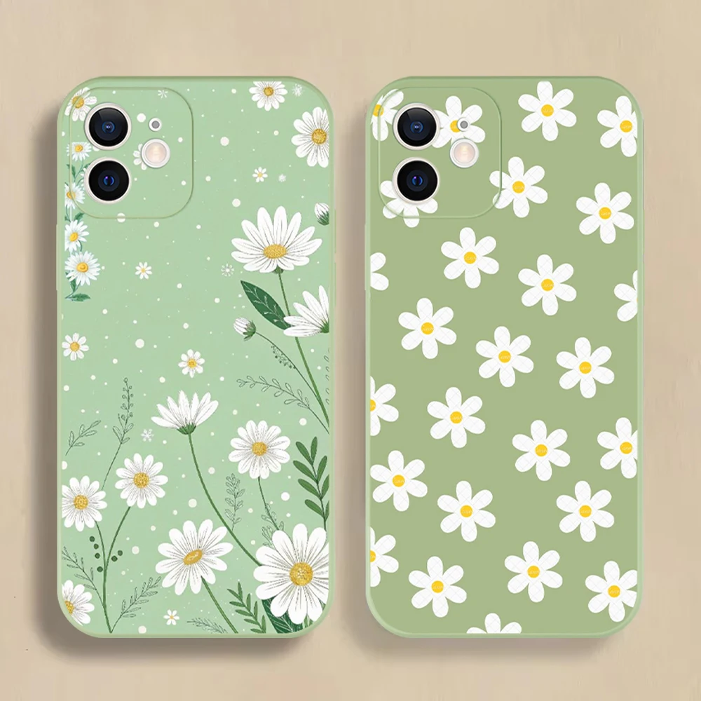 Charming Daisy Flower Shockproof & Dustproof Silicone Phone Case