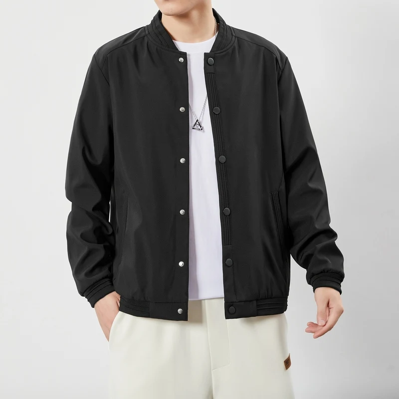 Men's Slim Fit Windproof Lightweight Jacket Casual Outerwear