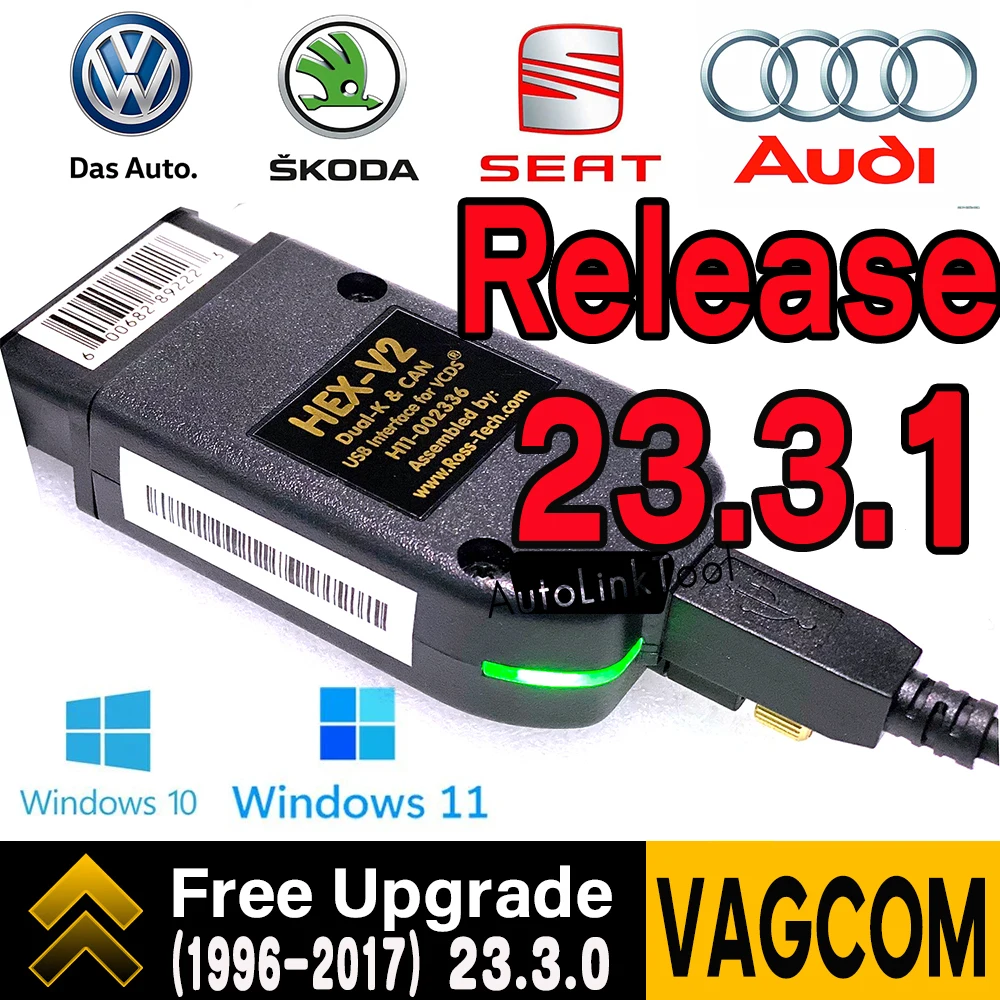 2022 Newest V22.10 Vag Scanner Vag Tool Vag Kkl Vag Com Cable Obd2