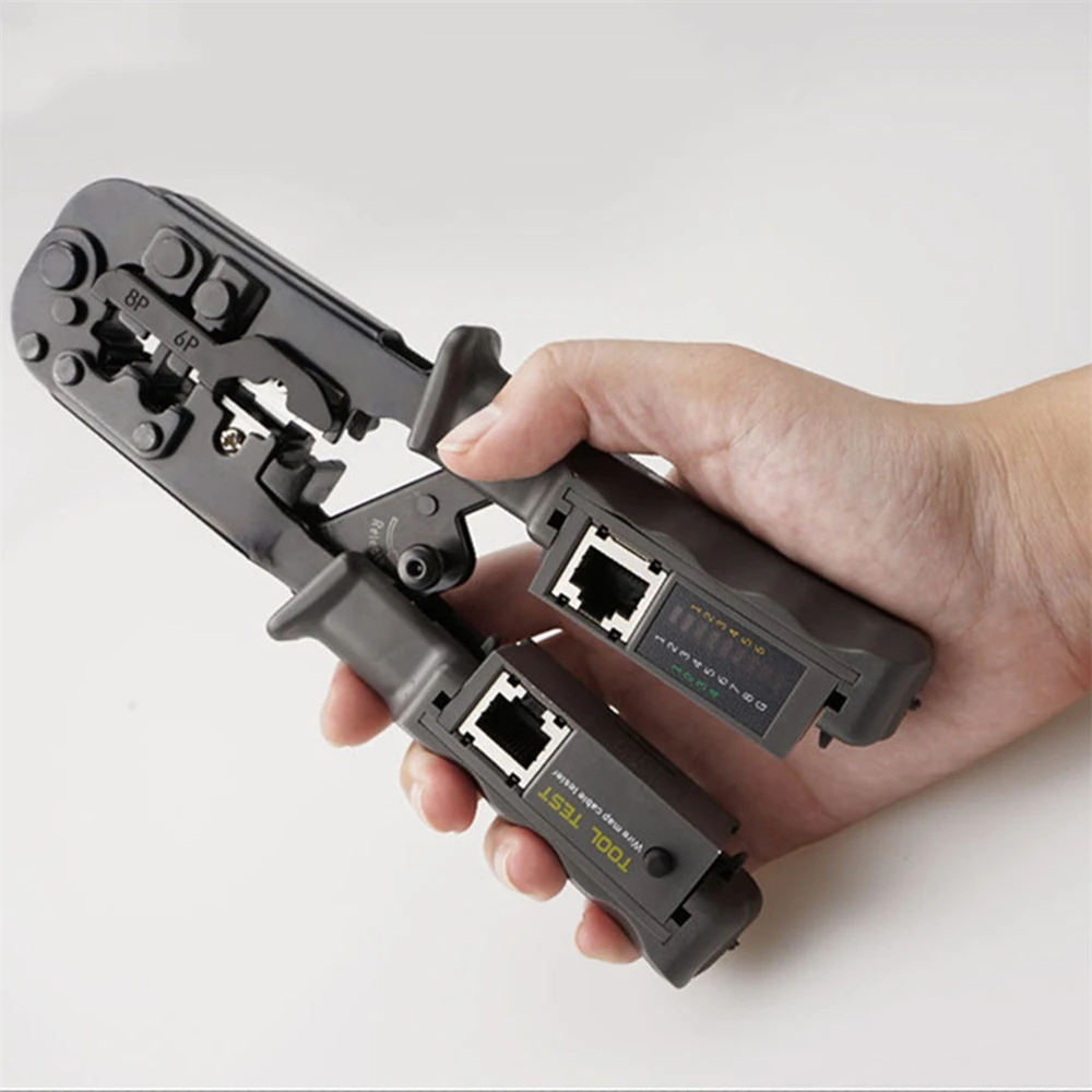 2 in 1 Ʈũ LAN ̺ ö̾ ׽,   ̺  Ʈ  , 4P, 8P, 6P, RJ45, RJ12, RJ11