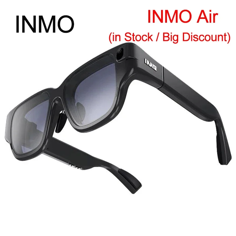 INMO Air Black Wireless 3D AR Glasses HD Camera 3D Smart Control All In One Sun Glasses Full Color Virtual Reality Air